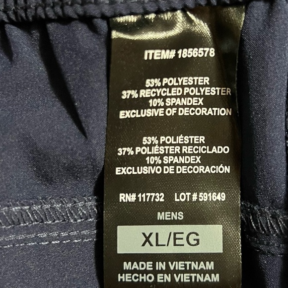 Soybu Men’s Woven Joggers XL Blue Pull-On Stretch Water Resistant Activewear NWT - Picture 9 of 10